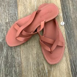 Madewell Boardwalk Risa flip flop sandal Rose Dust 5.5